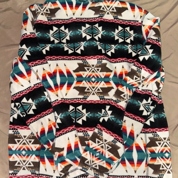 XL Panhandle Aztec Pullover ZIP Up Fleece - Picture 2 of 2